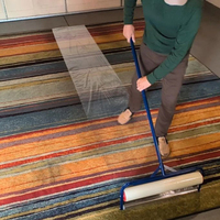 JH-Mech Protections de surface personnalisées à assembler avec poignée extra-résistante, compatibles avec les applicateurs de film pour tapis en acier au carbone bleu de 1,5 à 3 pouces