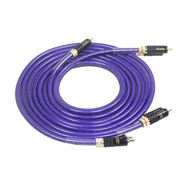 HIFI Van Den Hul MC-SILVER IT 65 Combination Shielding RCA Audio Cable for Amplifier Speaker DVD Player & Computer Interconnect