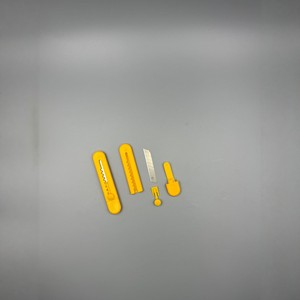 Mini Utility Knife Yellow 9.5 Cm Stainless Steel Blade Portable For Unpacking And Paper Cutting - Product Image 4