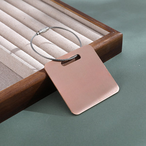 Etiquetas de Equipaje de Metal Personalizadas al por Mayor para Viajes Aéreos, Previenen la Pérdida de Equipaje, Regalo Promocional, Etiquetas de Equipaje Personalizadas - Product Image 1