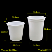 Gobelets en plastique à paroi simple, écologiques, avec logo imprimé, en PP de qualité alimentaire, résistants au congélateur, 75mm-500ml, à faible MOQ, prix usine