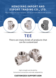 Conector en T de Acero Inoxidable 304/316 de Alta Presión, 3/4'', ASTM, Diámetro Igual, Rosca Interna, Marca HENGYANG, de Fábrica Original #   Forjado - Product Image 6