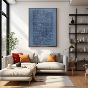 Peinture à l'huile abstraite minimaliste peinte à la main sur toile, décoration murale pour spa, hôtel, salle de méditation - Product Image 4