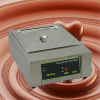 Fondoir à chocolat électrique commercial 4 pots pour fondre le beurre Machine à snack