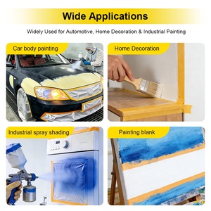 Cinta de Papel Washi UJANG Resistente a los Rayos UV, Resistente a Altas Temperaturas, Cinta Adhesiva para Pintar, 50 m, 38 mm, Cinta de Enmascarar - Product Image 5