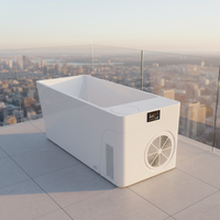 All-in-One Luxus-Eisbad mit Isolierabdeckung |   Auf Lager & Versandbereit 2026 Premium Acryl-Kaltwasserbecken