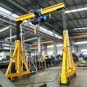 Grúa pórtico móvil portátil ajustable de 0.5 a 2 toneladas para elevación en talleres - Product Image 2