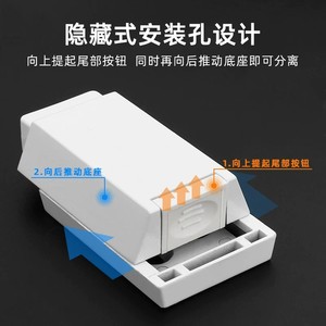 Loquet à ressort automatique robuste en alliage de zinc, non amovible, pour porte de placard ou de cabinet - Product Image 5