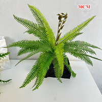 Bouquet de fleurs en plastique décoratif pour la maison, le bureau, le jardin, décoration intérieure, plantes artificielles, fleurs artificielles, fougère