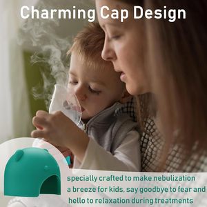 Penjualan terlaris <span class=keywords><strong>Nebulizer</strong></span> portabel jala cukup pembersih otomatis desain beruang kartun untuk anak-anak dan dewasa - Product Image 5