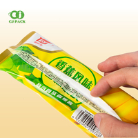 Sac OPP de qualité alimentaire stocké pochette de paquet de Popsicle pour la crème glacée et les barres de chocolat emballage de sucette