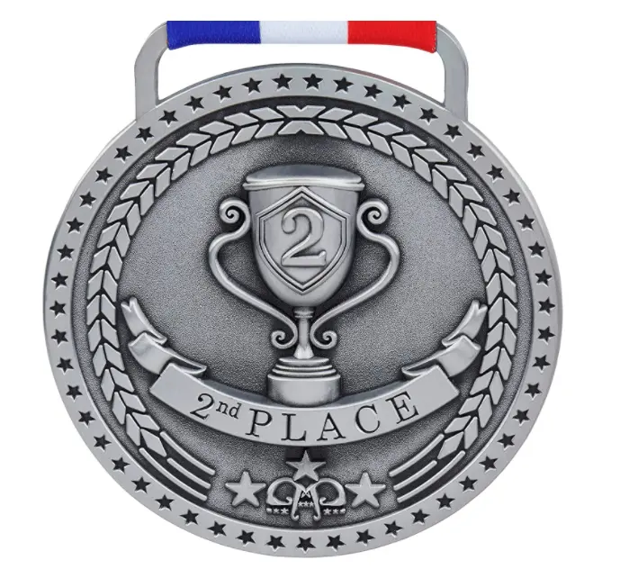 Medallas de cobre y oro plateado personalizadas, premios deportivos por Fútbol, Baloncesto