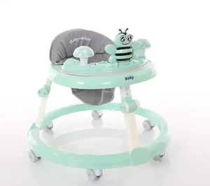 Andador para Bebé Portátil con Diseño de Abeja y Bandeja Musical Desmontable / Andador para Bebé con Asiento Acolchado Ajustable y Cómodo - Product Image 4