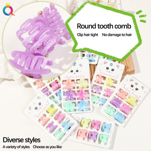 QIYUE Ensemble 6 pièces pour petites pinces à <span class=keywords><strong>cheveux</strong></span> en marbre-Barrettes à motif de <span class=keywords><strong>pierre</strong></span> naturelle pour femmes Petites pinces à <span class=keywords><strong>cheveux</strong></span> antidérapantes - Product Image 4