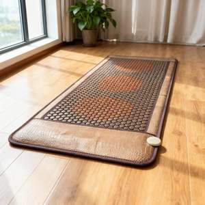 Best Verkopende Salon <span class=keywords><strong>Massage</strong></span> Ver Infrarood Verwarmingskussen Gezondheidszorg Hexagon Toermalijn Stenen Bed <span class=keywords><strong>Mat</strong></span> Thermische <span class=keywords><strong>Jade</strong></span> Matras - Product Image 3
