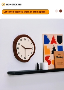 Bán Buôn Đồng Hồ Mua Cổ Điển Phong Cách Kỹ Thuật Số Đồng Hồ Treo Tường Mặt Duy Nhất Kim Im Lặng Thạch Anh Đồng Hồ - Product Image 4