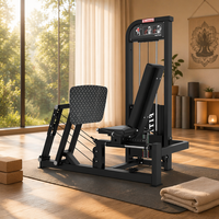 Appareil de musculation réglable à charge par pignon, presse à jambes horizontale assise à levier, pour entraînement de force