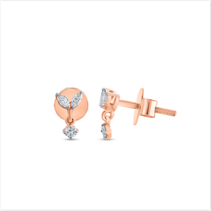 Boucles d'oreilles étincelantes en diamant taillé marquise idéales pour les événements du soir ou les présentations de cadeaux romantiques d'Inde - Product Image 4
