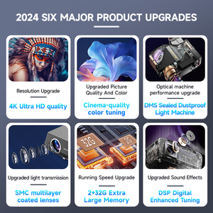 Oem 15500lm Android Beamer 4k chiếu ngoài trời FHD 1080p Video rạp hát tại nhà tự động tập trung Keystone chiếu với <span class=keywords><strong>DD</strong></span> âm thanh - Product Image 4