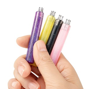 Outil de pointillage pour ongles en plastique, pinceau de précision en acier inoxydable pour motifs floraux et pétales, pour l'art de la manucure - Product Image 3