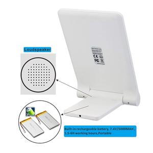 โคมไฟบำบัดแสงสีน้ำเงินและสีขาว 475 นาโนเมตร รุ่น Custom Factory  แบตเตอรี่แบบชาร์จได้ 5000mAh ปราศจากรังสียูวี สำหรับเพิ่มอารมณ์ พร้อมปุ่มกด - Product Image 5