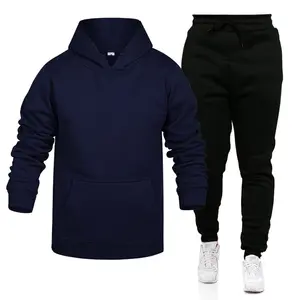 2023 تصميم جديد الرجال هوديي Sweatpants دعوى سطح لون ساخن السترة المعتاد صالح ملابس رياضية عصرية