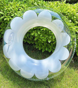 Anillo de natación de flores románticas círculo de tubo de natación inflable de celebridad de PVC grueso para niños y adultos - Product Image 6