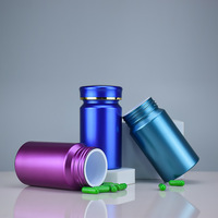 Bouteilles de pilules vides en plastique 80ml 100ml 120ml Bouchons résistants et faciles à ouvrir Conteneur de médecine Distributeur de pilules avec double face