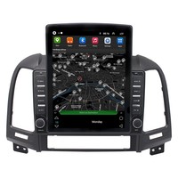 Caméra de voiture Android pour Hyundai Santa Fe 2 2006 - 2012 Navigation GPS Écran tactile 9,7 pouces Lecteur DVD Tesla Carplay