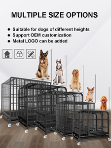 Fabrika toptan yeni tasarım Premium Pet kafesleri & evler ağır Metal köpek kafesi köpek için yüksek kalite ile - Product Image 6