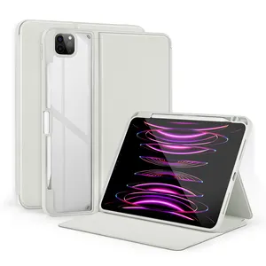 New transparent stand bifold case smart hibernate wake tablet case for ipad 10gen 10.9 inch tablet covers &case