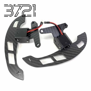 แป้นเปลี่ยนเกียร์คาร์บอนไฟเบอร์แบบแม่เหล็กสำหรับพวงมาลัยรถยนต์ Subaru BRZ Toyota 86 อุปกรณ์ตกแต่งพวงมาลัยรถยนต์ - Product Image 4