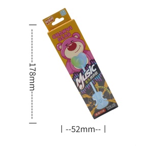 En popüler lezzetli ses lolipop oyuncak komik meyve lezzet kalp şekli lolipop sert şeker özel müzik lolipop 15g - Product Image 4