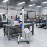 Máquina de Marcado Láser de Fibra HG-FX-D100, Máquina de Grabado Láser CNC de Alta Precisión para Marcado Industrial de Metales en Línea de Producción