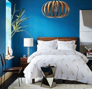 Bộ Chăn Khách Sạn Sang Trọng Cỡ Lớn Đầy Đủ Nữ Hoàng 250Tc Màu Trơn Lông Vũ Percale Bộ Chăn Ga Gối Giường Bộ Chăn Lông Kích Thước Đầy Đủ - Product Image 3