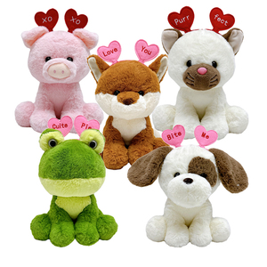 Valentine 2025 đồ chơi mềm vịt sang trọng với trái tim màu đỏ san Valentines Plush nhồi bông động vật đồ chơi sang trọng happe - Product Image 5