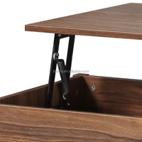 Table basse élévatrice multifonctionnelle moderne avec grand rangement et meubles en bois extensibles pour usage domestique