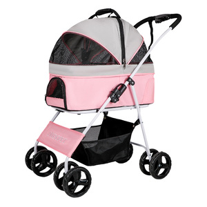 Lightweight pet <b>stroller</b>, foldable, suitable for disabled dogs, car walkers, cat <b>strollers</b>, and senior dogs. - Product Image 5