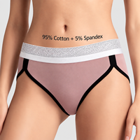Culottes de sport respirantes pour femmes et filles, 95 % coton, avec logo personnalisé, taille élastique, antibactériennes