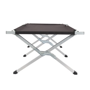 बाहरी एकल लोहे तह बिस्तर सुविधाजनक आधुनिक डिजाइन आपातकालीन राहत शिविर खाट बिस्तर - Product Image 4