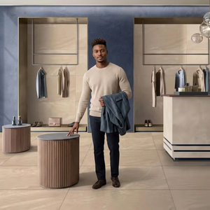 Carreaux de porcelaine polie Harbour Brown 800x1600mm, finition Calacatta Stone, pour projets de bureaux de direction - Product Image 6