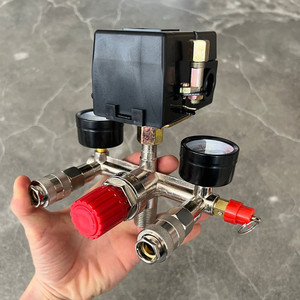 Bama Air Pressure Regulator With FBANG Switch European <b>Quick</b> Coupling Alloy Steel Pneumatic Parts - Product Image 2