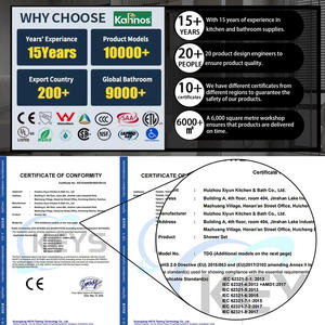 ตู้ห้องน้ำแบบยุโรปพร้อมอ่างล้างหน้าหินแบบติดผนัง - Product Image 6