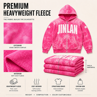 Ensemble sweat à capuche et pantalon de survêtement personnalisé pour homme, en molleton épais délavé à l'acide, survêtement deux pièces streetwear avec fermeture éclair et pantalon large