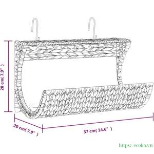 Cage pour animaux de compagnie en jacinthe d'eau naturelle faite à la main avec coussin, motif uni, design écologique et imperméable pour chiens/chats, origine Vietnam - Product Image 3