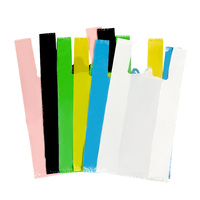 Sac de courses réutilisable en plastique HDPE/LDPE épais avec logo personnalisé pour supermarché, épicerie et vente au détail