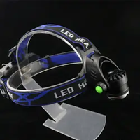 Lampe frontale LED T6 rechargeable par USB en 3 modes - Batterie non incluse Lampe frontale de camping, randonnée en plein air, lampe frontale de vélo, extérieur