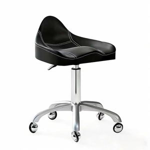 Sillón de Peluquería Giratorio y Elevable con Ruedas para Salón de Belleza, Silla de Trabajo para Estilista, Silla de Masaje - Product Image 1