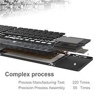 Nouveau clavier anglais britannique, espagnol, latin, brésilien, portugais pour Samsung Galaxy Book2 NP550XED NT550XED 550XED NP550XED-KA1IN