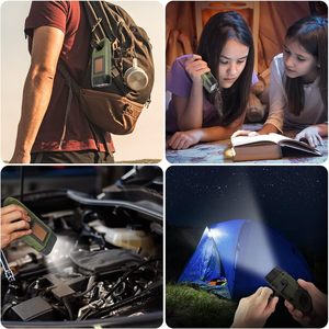 Linterna de Emergencia Portátil con Manivela Solar y Batería AA, Clasificación IP65, con Mini Clip para Llavero y Mochila - Product Image 5